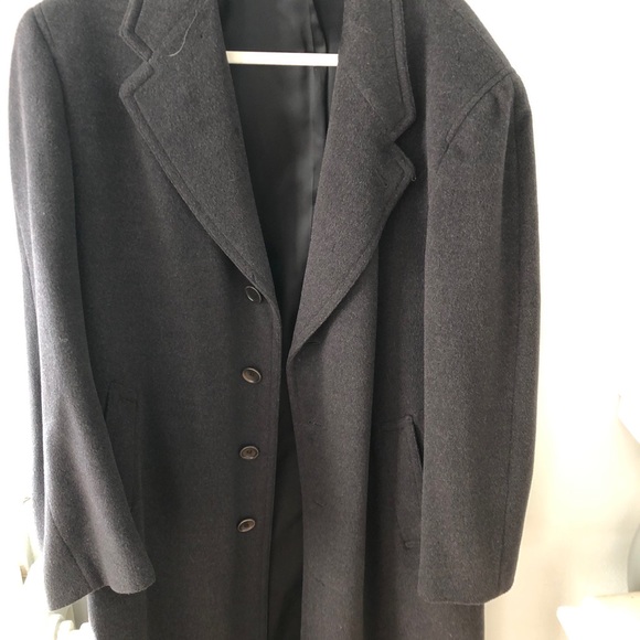 Canali Wool and Classic Fit Overcoat - Picture 3 of 6